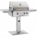 American OutDoor Grill 24NPT NG Patio Post Grill w/ Rotisserie